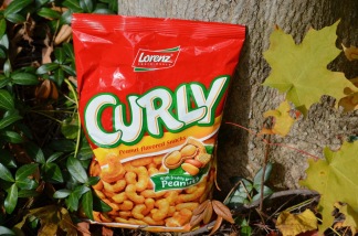 Lorenz Snack-World Curly Peanut Flavored Snacks.